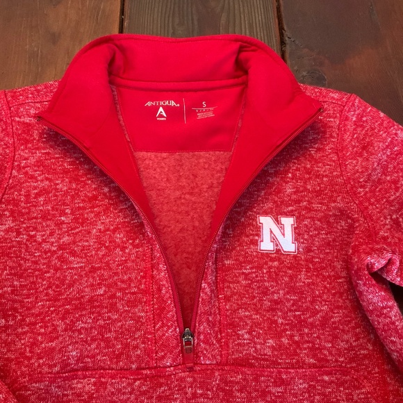 Nebraska Huskers Football 1/4 Zip Sweatshirt - Picture 1 of 3